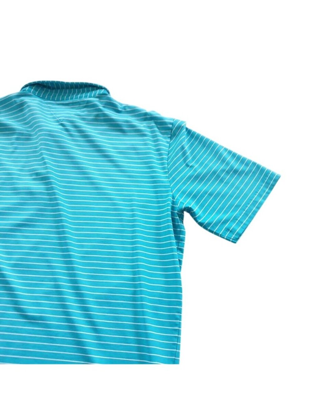 Tommy Hilfiger Golf Blue Striped Polo Shirt XXL Performance Fit Short Sleeve Men - Picture 11 of 13